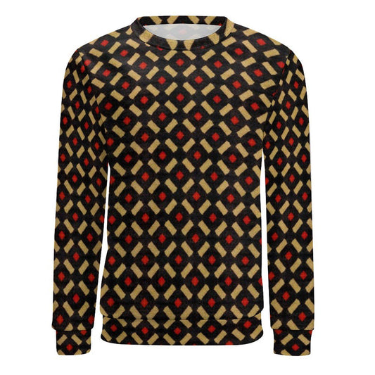 Golden Era - Mens - Crew Neck Sweatshirt - African - Bongolan Pattern - Sweatshirts - KumbatiaKulture