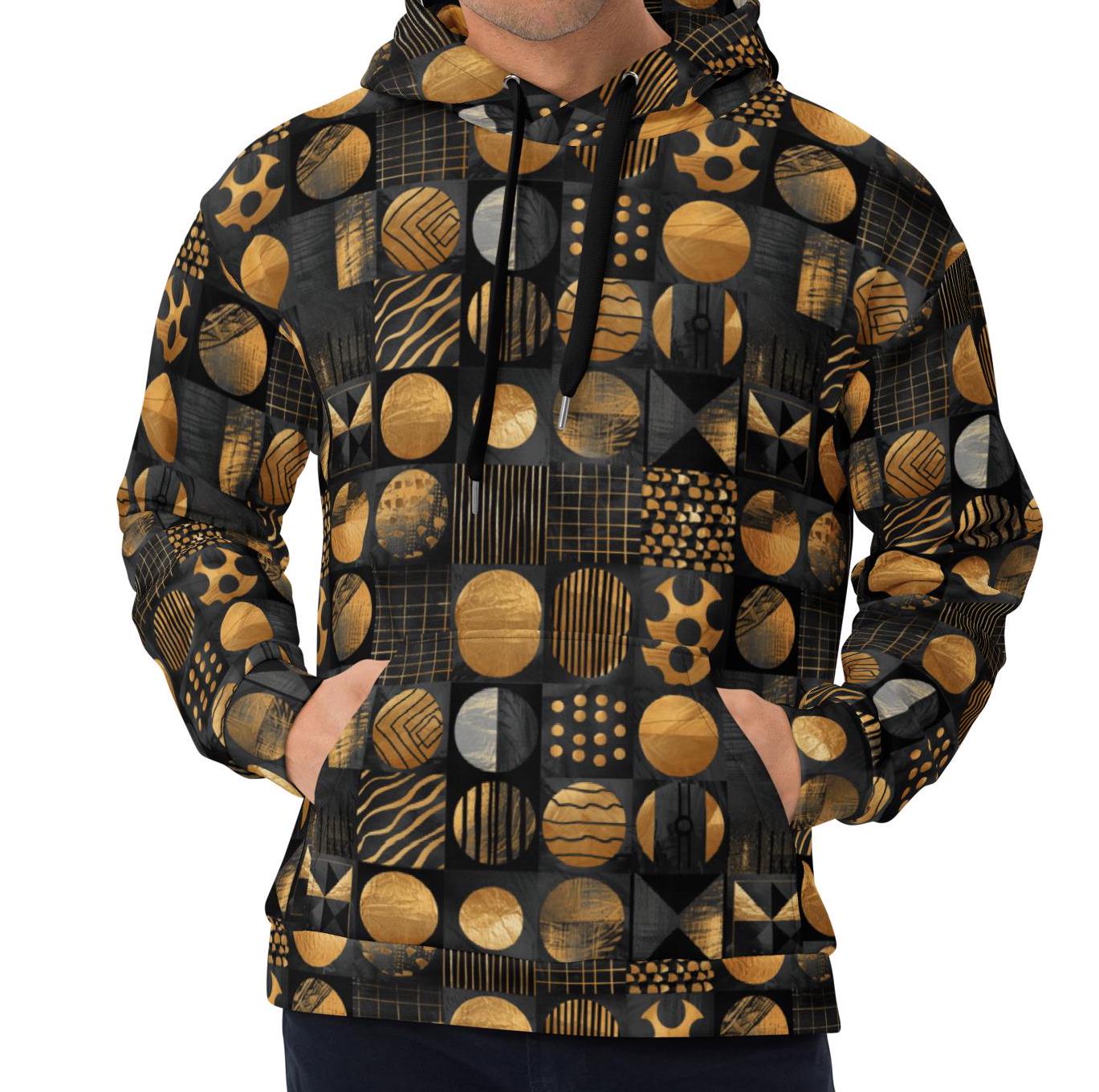 King Bronze - Mens - Hoodie - African - Tribal Pattern