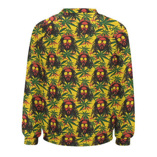 Rasta Man - Womens - Sweatshirt Designs - Jamaican - Rastafarian - Pattern - Sweatshirts - KumbatiaKulture
