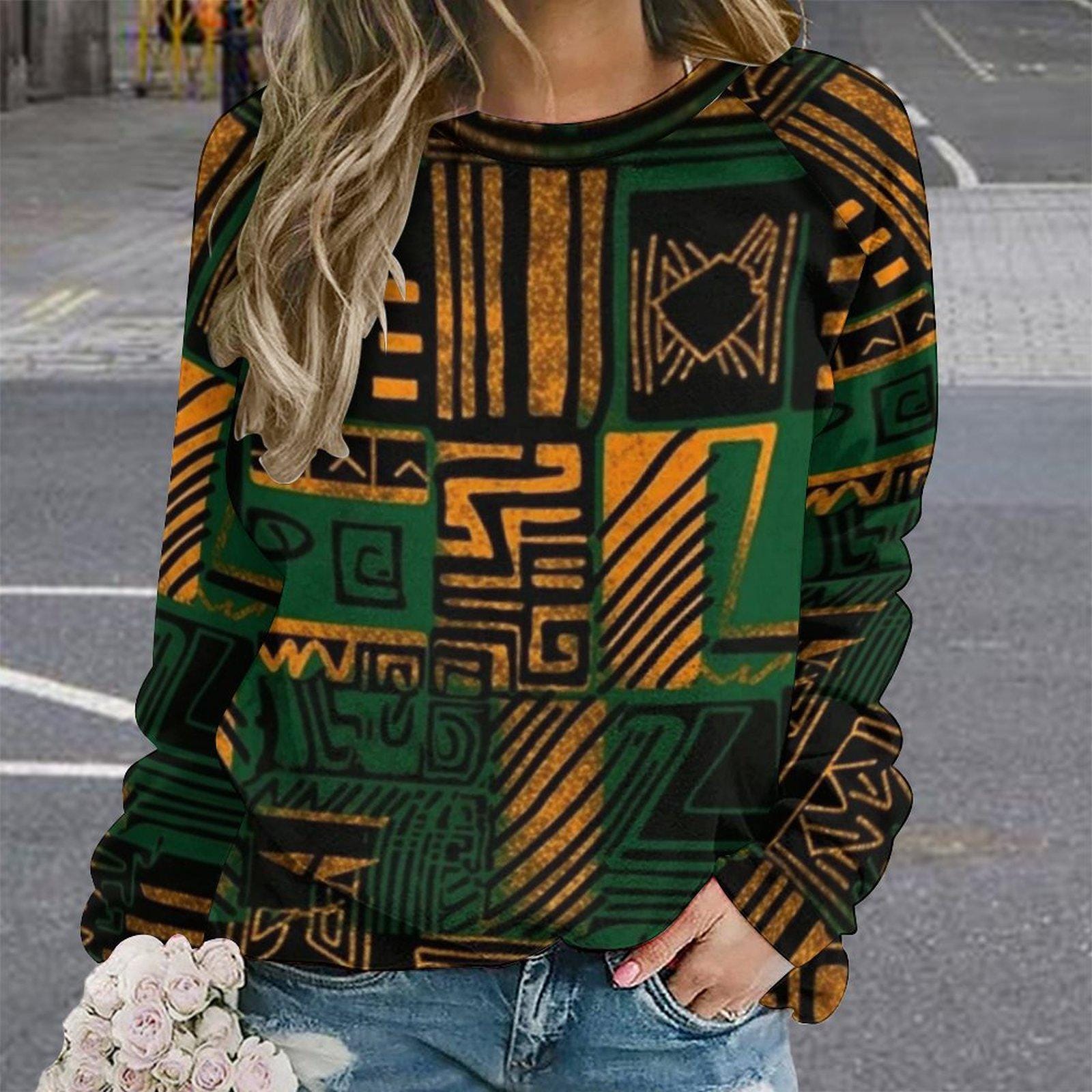 280gsm Custom Sweatshirt Designs Raglan Style RHDEC2 (All-Over Printing) - Sweatshirts - KumbatiaKulture