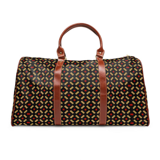 Golden Era - Waterproof Travel Bag - African - Bogolan Pattern - Duffel Bags - KumbatiaKulture