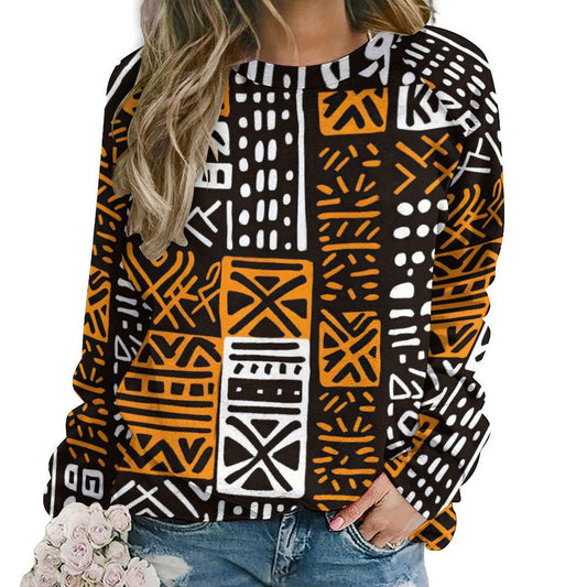 Gigsaw - Womens - Sweatshirt Designs Raglan style - African - Mud cloth Pattern - Sweatshirts - KumbatiaKulture