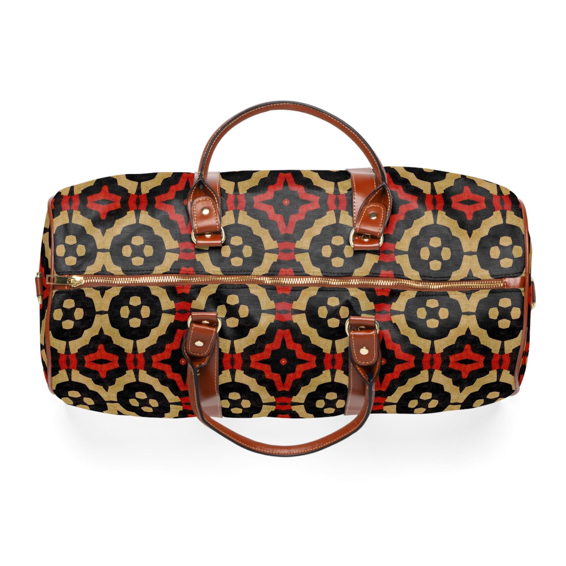 Dynasty - Waterproof Travel Bag - African - Bogolan Pattern - Duffel Bags - KumbatiaKulture