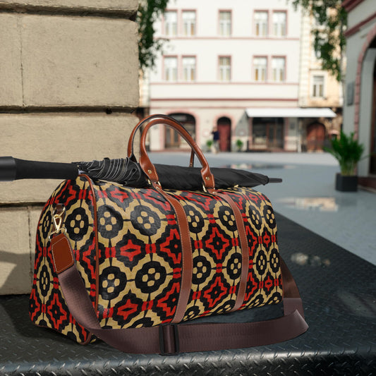 Dynasty - Waterproof Travel Bag - African - Bogolan Pattern - Duffel Bags - KumbatiaKulture