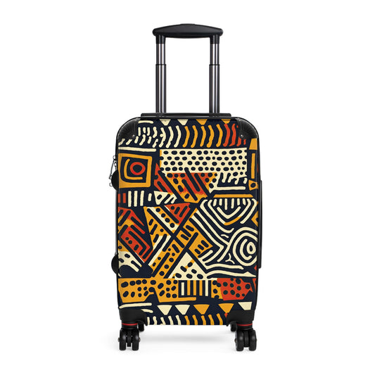Artistic Carry-On Suitcase, Unique Travel Luggage for Adventurers, Stylish Weekend Getaway Bag, Customizable Travel Accessory, Perfect for - Suitcases - KumbatiaKulture