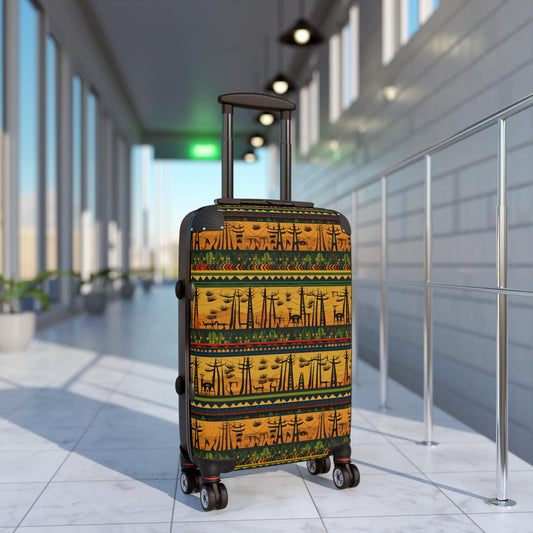 African -Tribal - Pattern Suitcase for Travelers, Stylish Luggage, Holiday Travel, Carry-On, - Suitcases - KumbatiaKulture