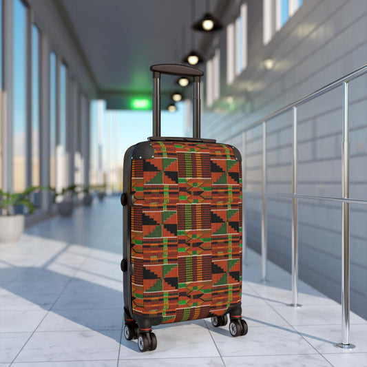 Nishati-African - Vibrant- Kente Pattern- Suitcase - Travel Luggage, Unique Gift for Travelers, Vacation Essentials, Travel Accessories - Suitcases - KumbatiaKulture