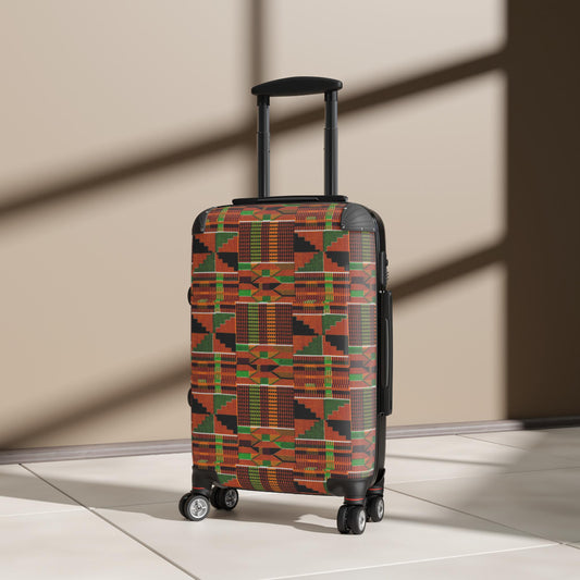 Nishati-African - Vibrant- Kente Pattern- Suitcase - Travel Luggage, Unique Gift for Travelers, Vacation Essentials, Travel Accessories - Suitcases - KumbatiaKulture