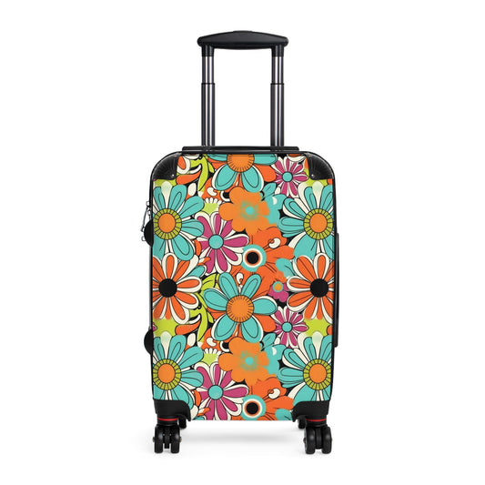 Boho - Hippi - Colorful Floral Suitcase - Vibrant -Travel Bag, Luggage for Travel, Suitcase, Summer - Suitcases - KumbatiaKulture